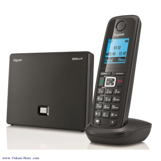 Gigaset A540IP Cordless Telephone Black Right