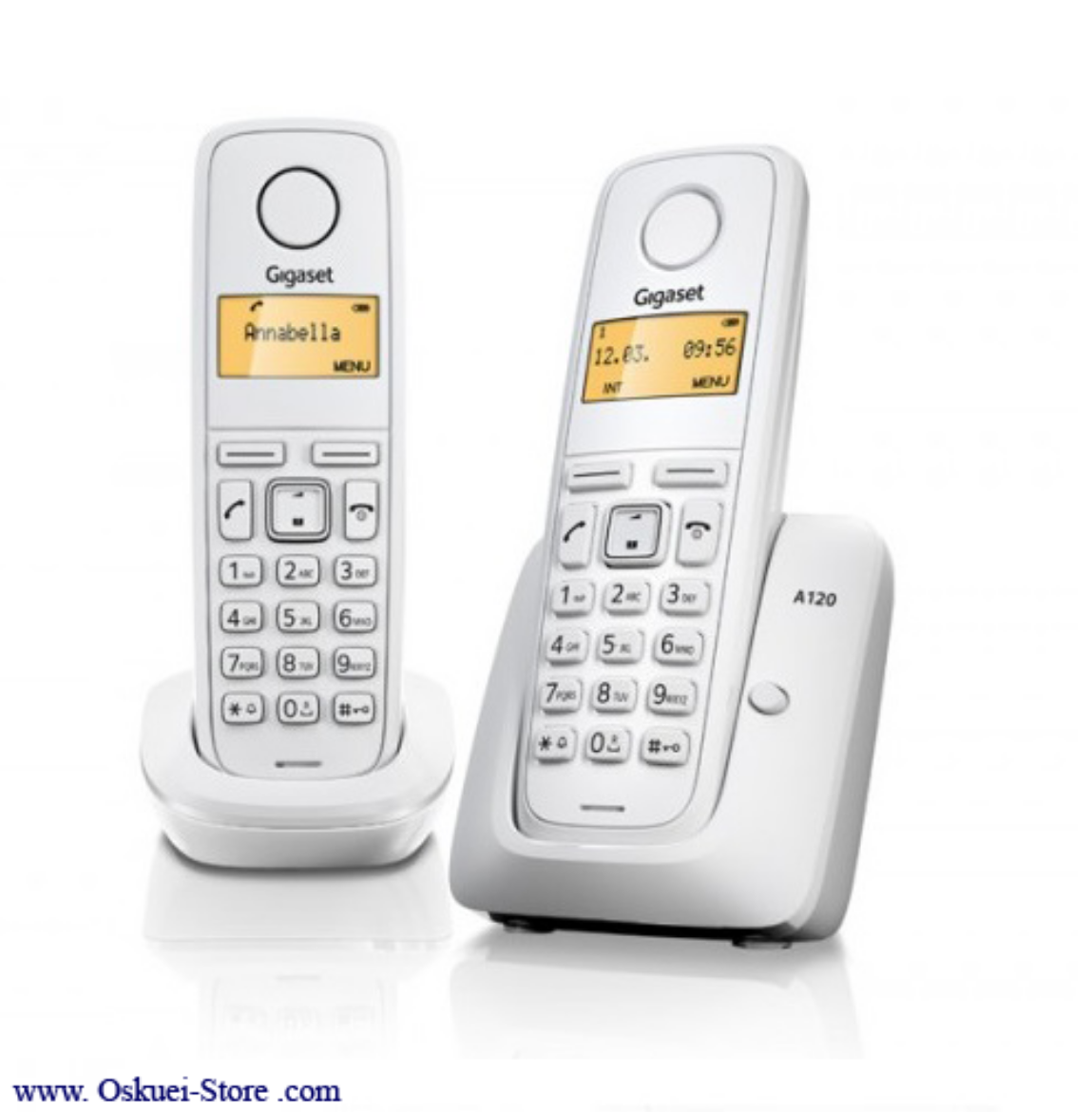Gigaset A120 Dual Cordless Telephones White