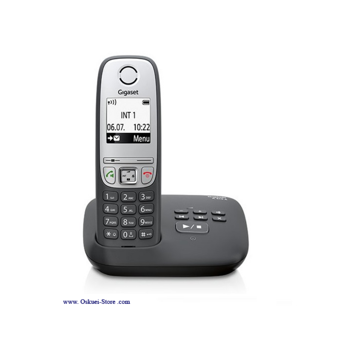 Gigaset A415A Cordless Telephone Black Front