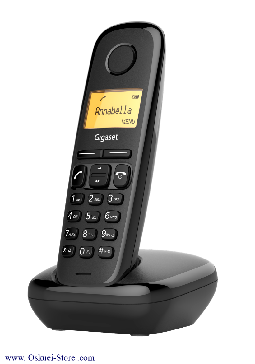 Gigaset A170 Cordless Telephone Black Right