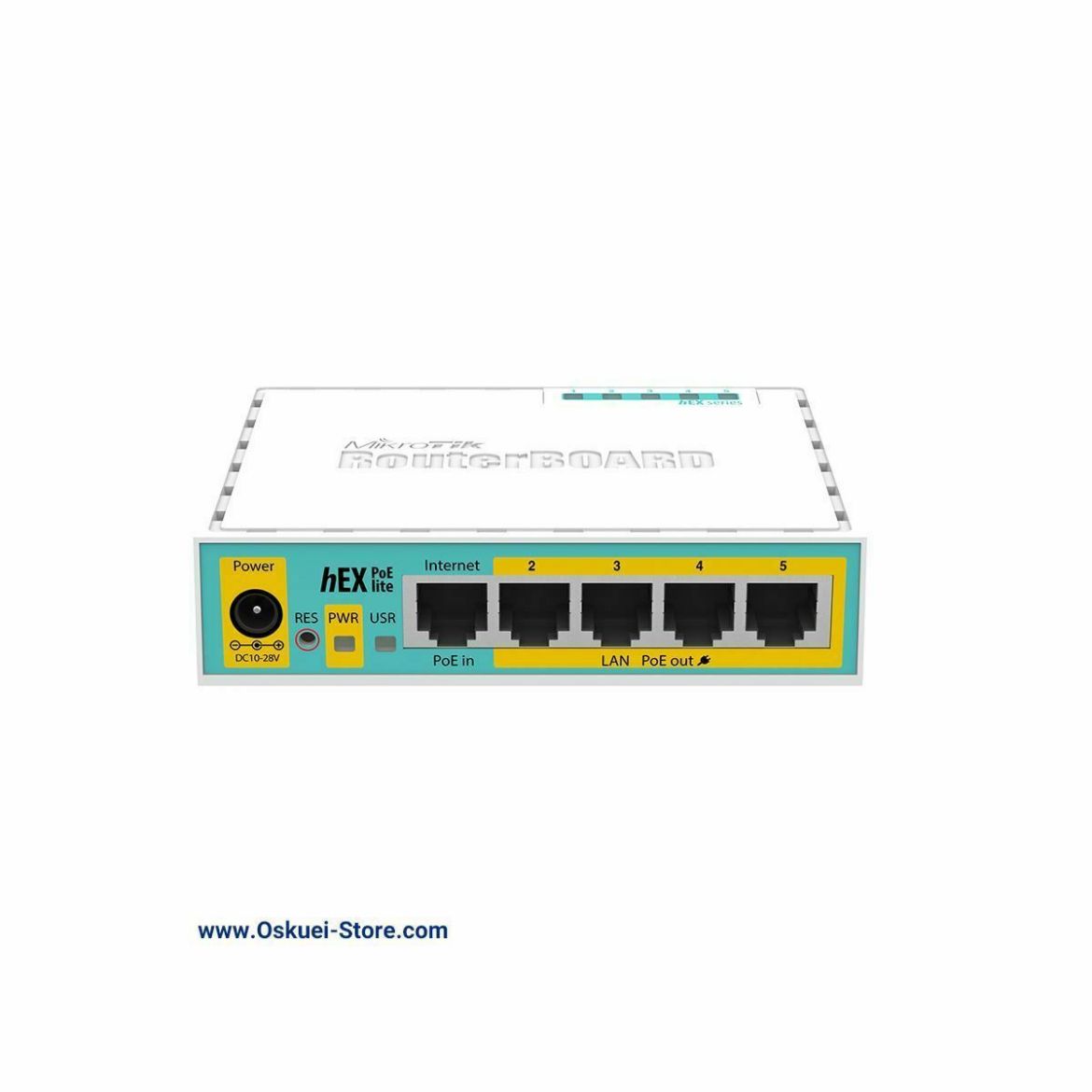 MikroTik RB750UPr2 Power Over Ethernet Router Front