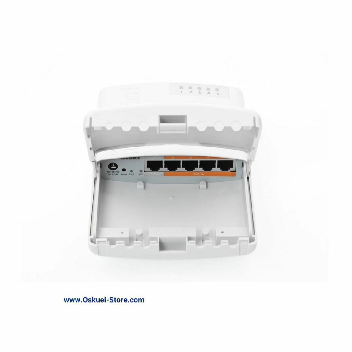 MikroTik RB750P-PBr2 Outdoor Router Front