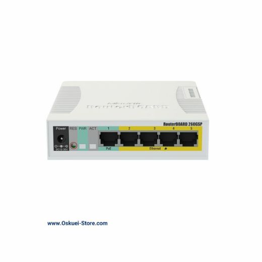 MikroTik CSS106-1G-4P-1S Router Front