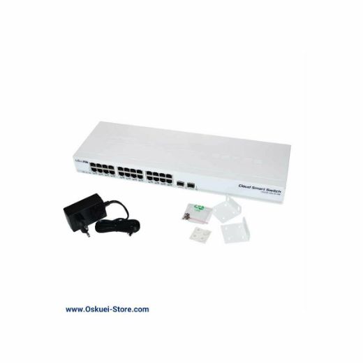 MikroTik CSS326-24G-2S+RM Switch With Accessories