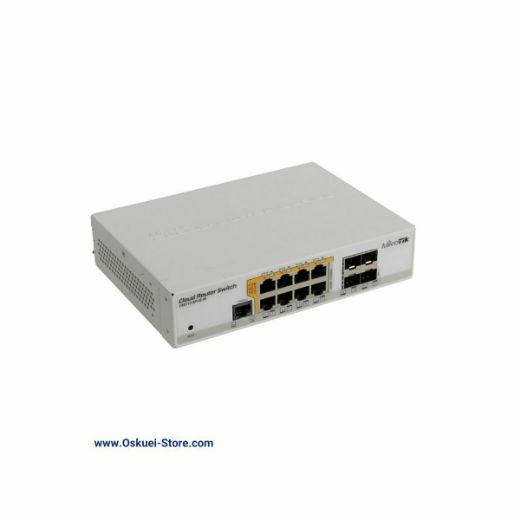 MikroTik CRS112-8P-4S-IN Router Switch Left