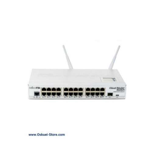 MikroTik CRS125-24G-1S-IN Router Switch Front With Antennas