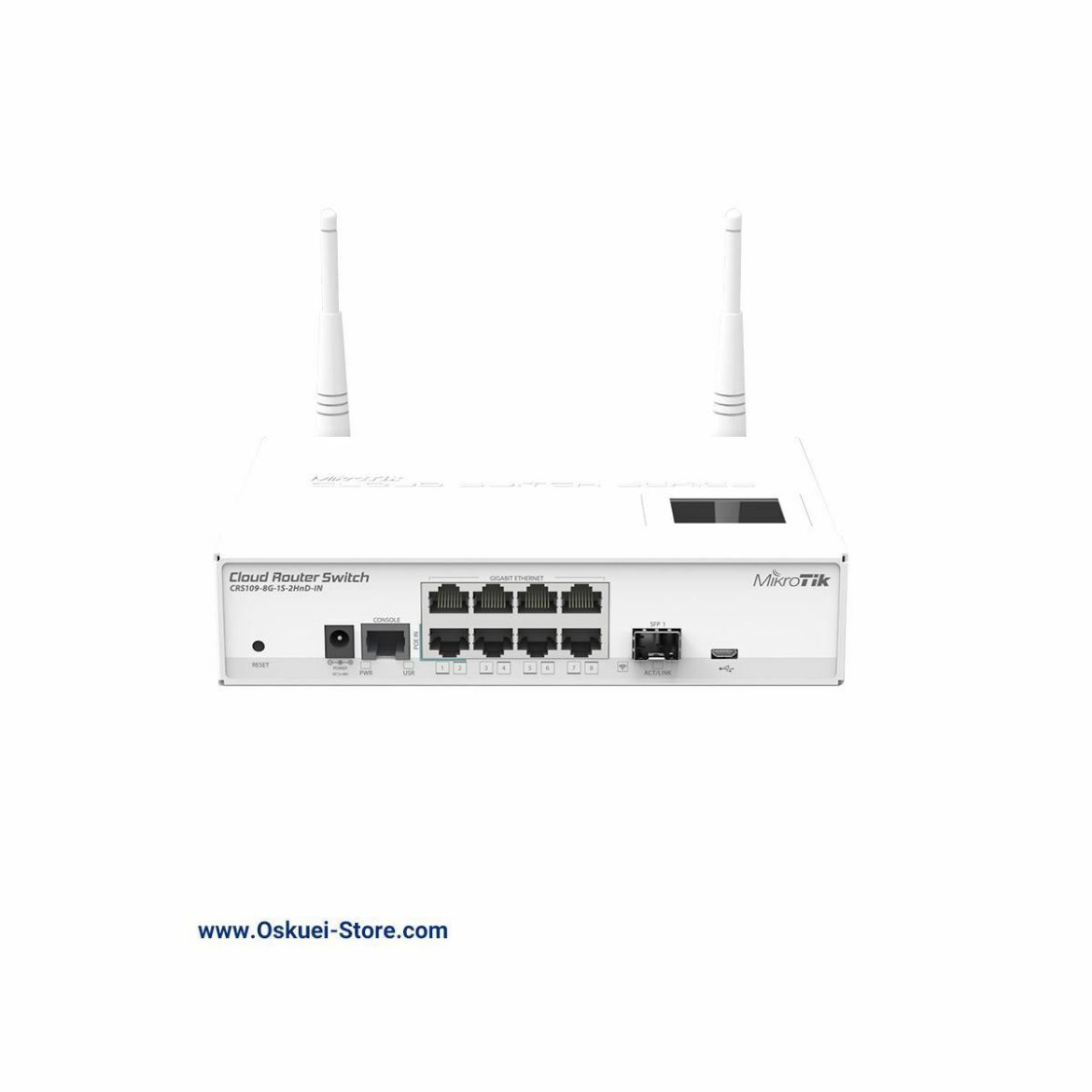 MikroTik CRS109-8G-1S-2HnD-IN Switch Front