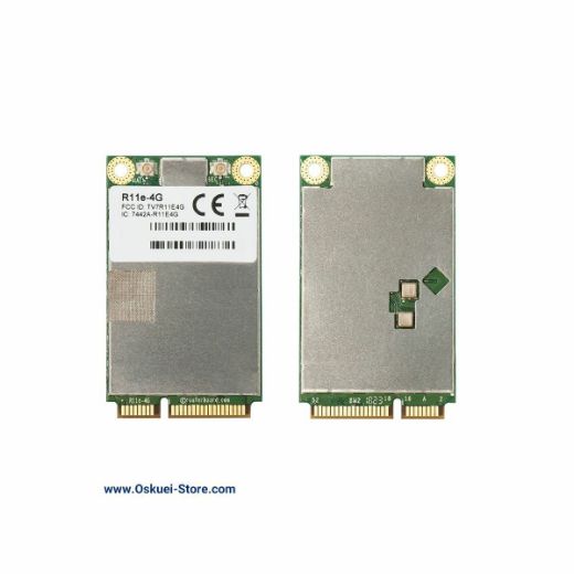 MikroTik R11e-4G Mini PCIe Card Front and Back