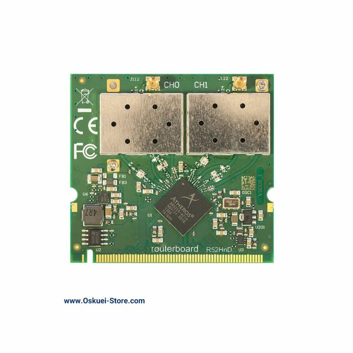 MikroTik R52HnD Mini PCIe Wireless Card Front