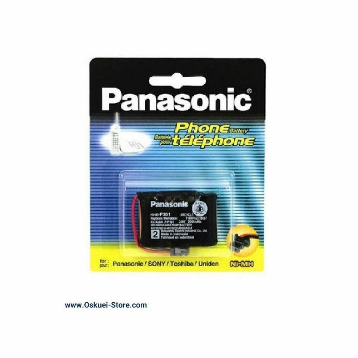 Panasonic HHR-P301 Batteries For Panasonic Cordless Telephones