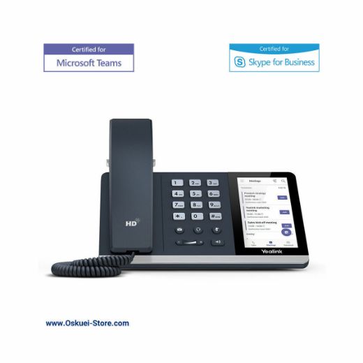 Yealink T55A VoIP SIP Telephone Black Front