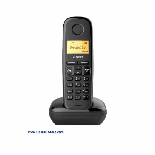 Gigaset A170 Cordless Telephone Black Front
