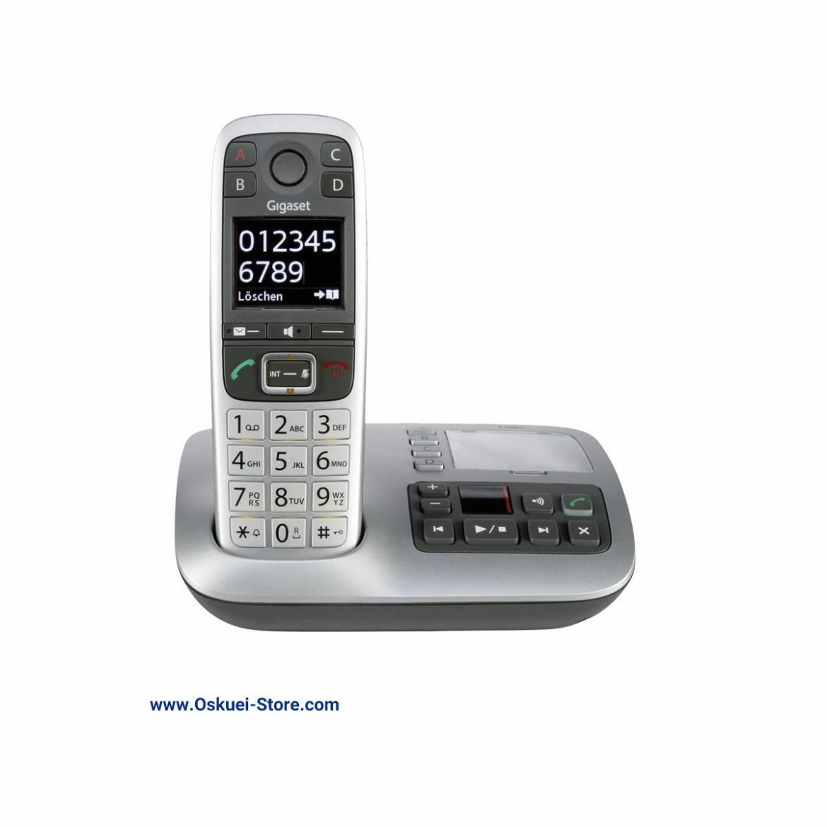 Gigaset E560 A Cordless Telephone Silver Front