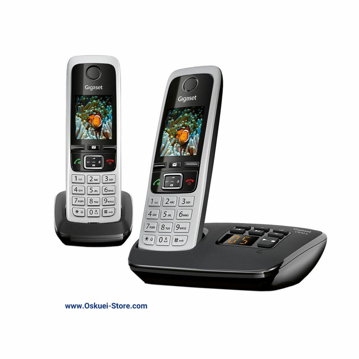 Gigaset  C430AM Dual Cordless Telephones Black