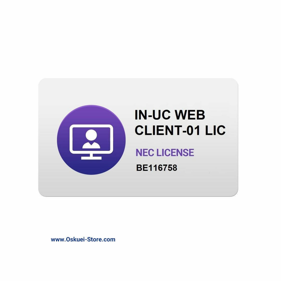 SL2100 In UC Web Client NEC License