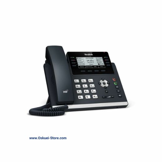 Yealink T43U VoIP SIP Telephone Black Left