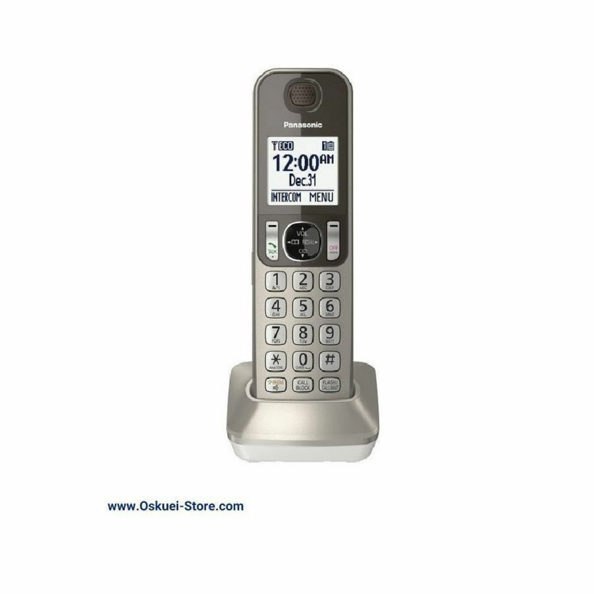 Panasonic KX-TGFA30 Cordless Telephone Silver Front