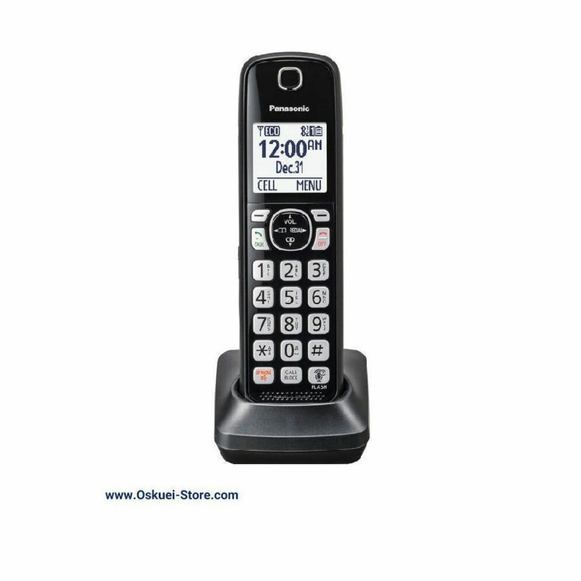 Panasonic KX-TGFA51 Cordless Telephone Black Front