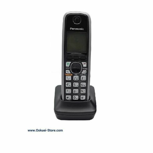 Panasonic KX-TGA371 Cordless Telephone Black Front Lights Off