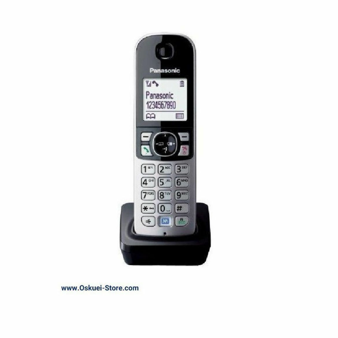 Panasonic KX-TGA681BX Cordless Telephone Silver Front
