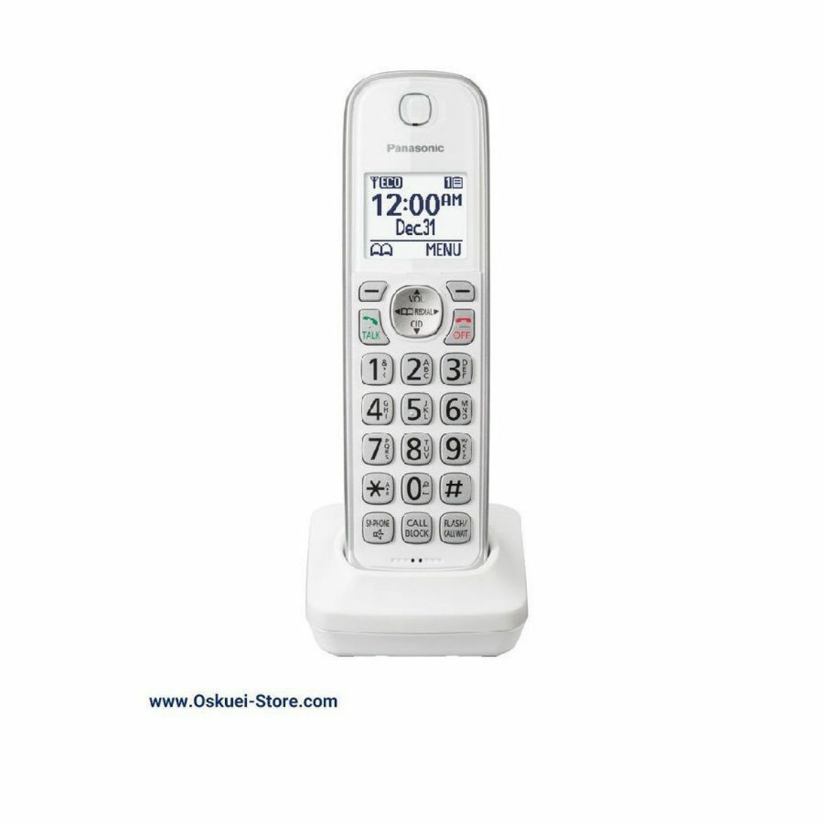 Panasonic KX-TGDA50 Cordless Telephone White Front