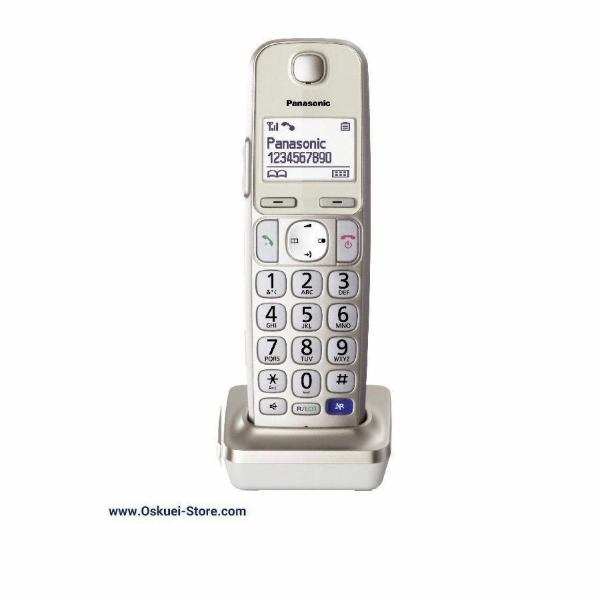 Panasonic KX-TGEA20S Cordless Telephone Silver Front
