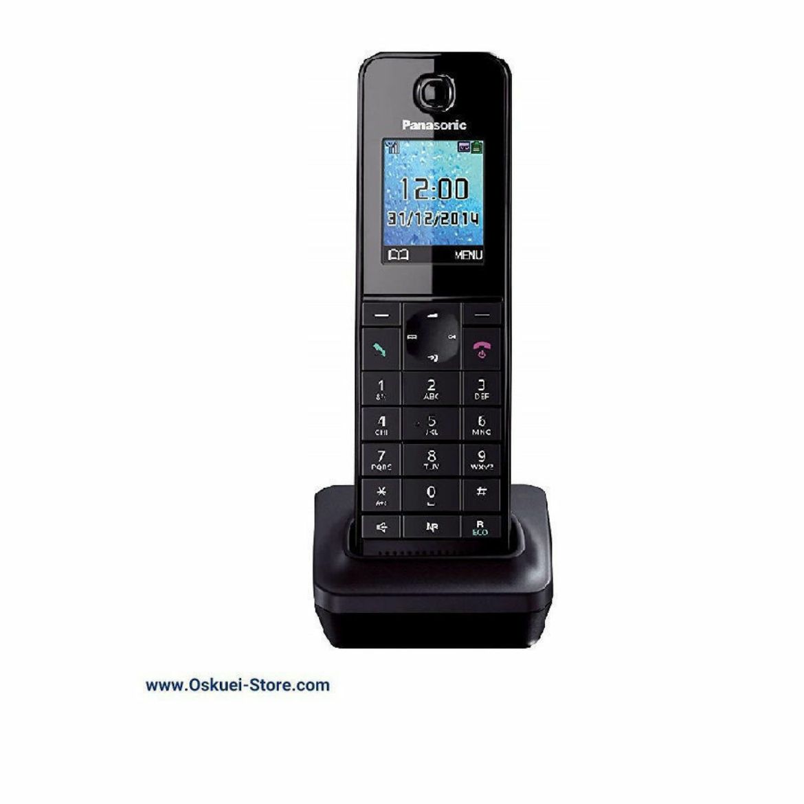 Panasonic KX-TGHA20 Cordless Telephone Black Front