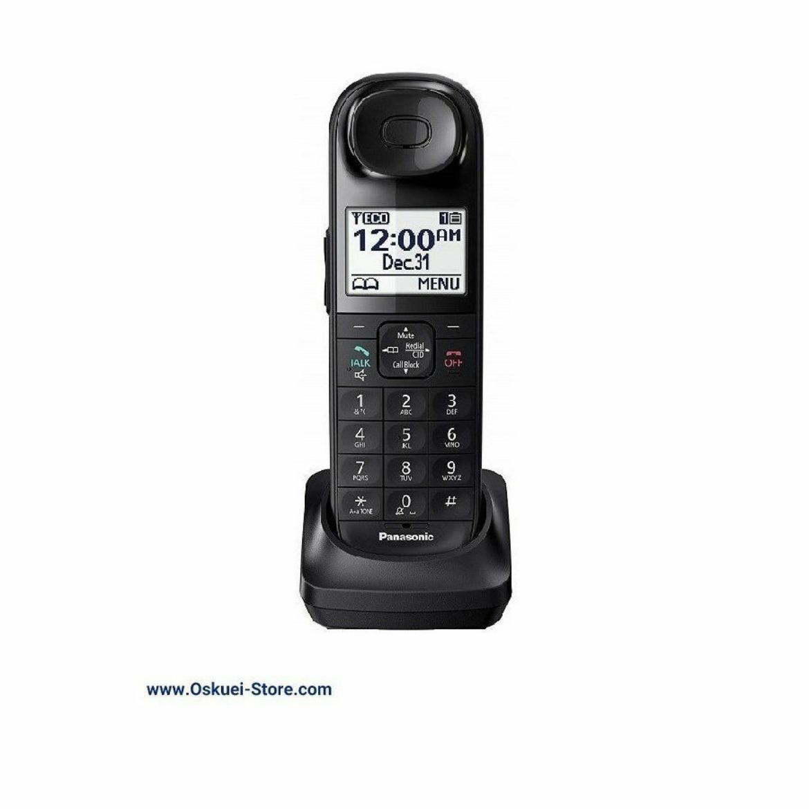 Panasonic KX-TGLA40B Cordless Telephone Black Front