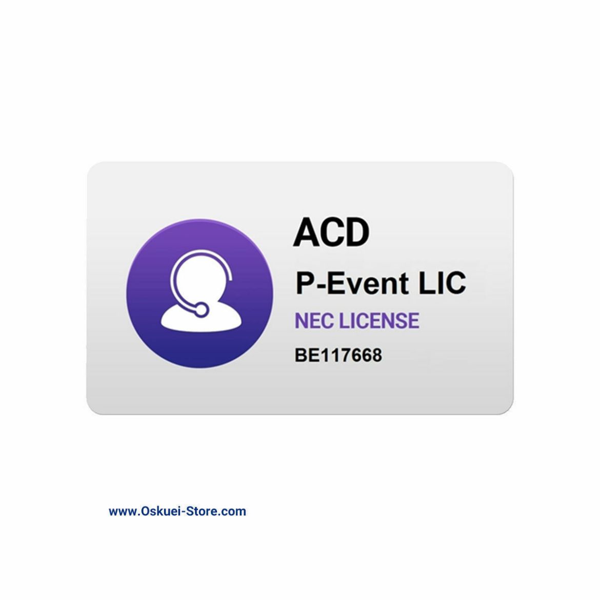 SL2100 ACD P Event NEC License
