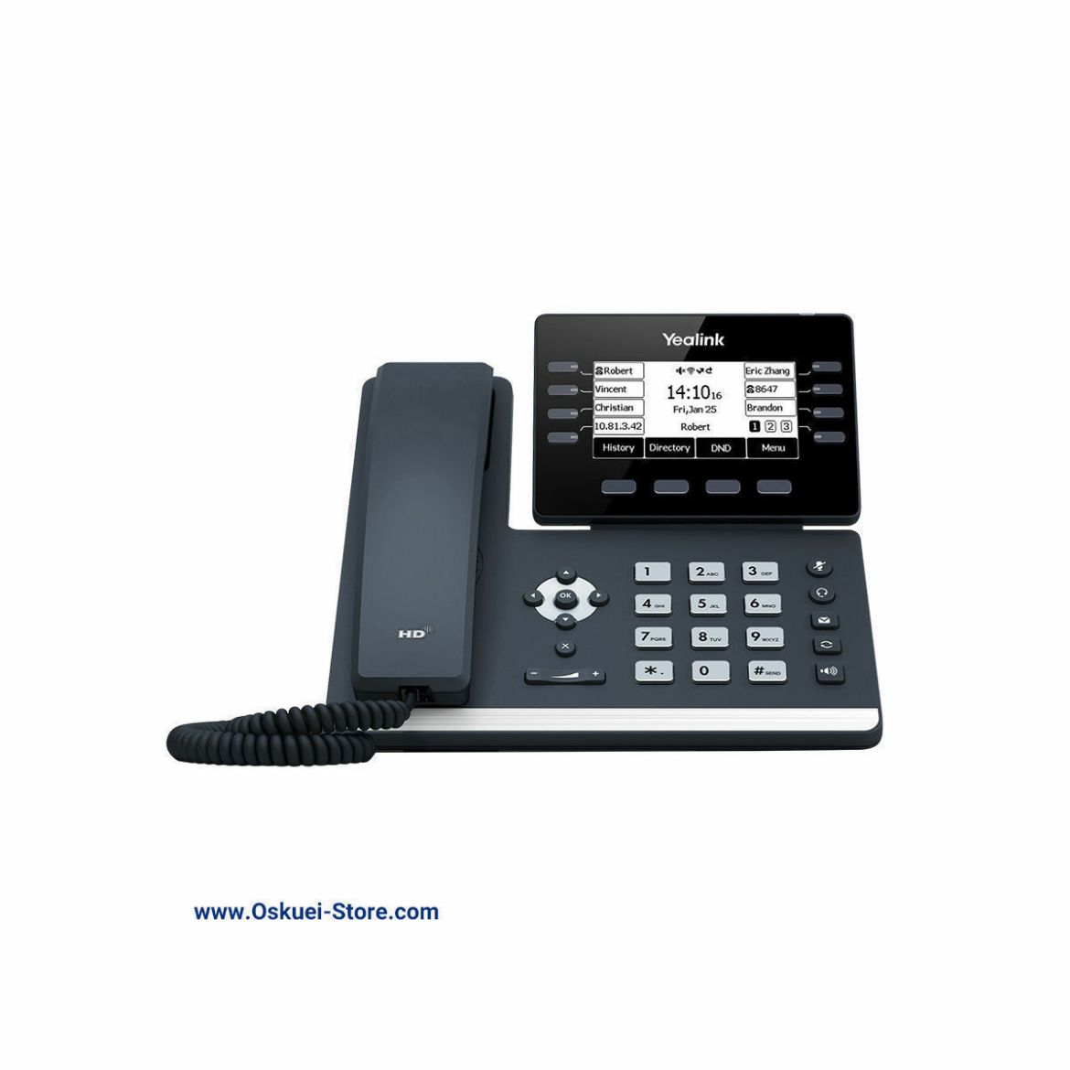 Yealink T53W VoIP SIP Telephone Black Front