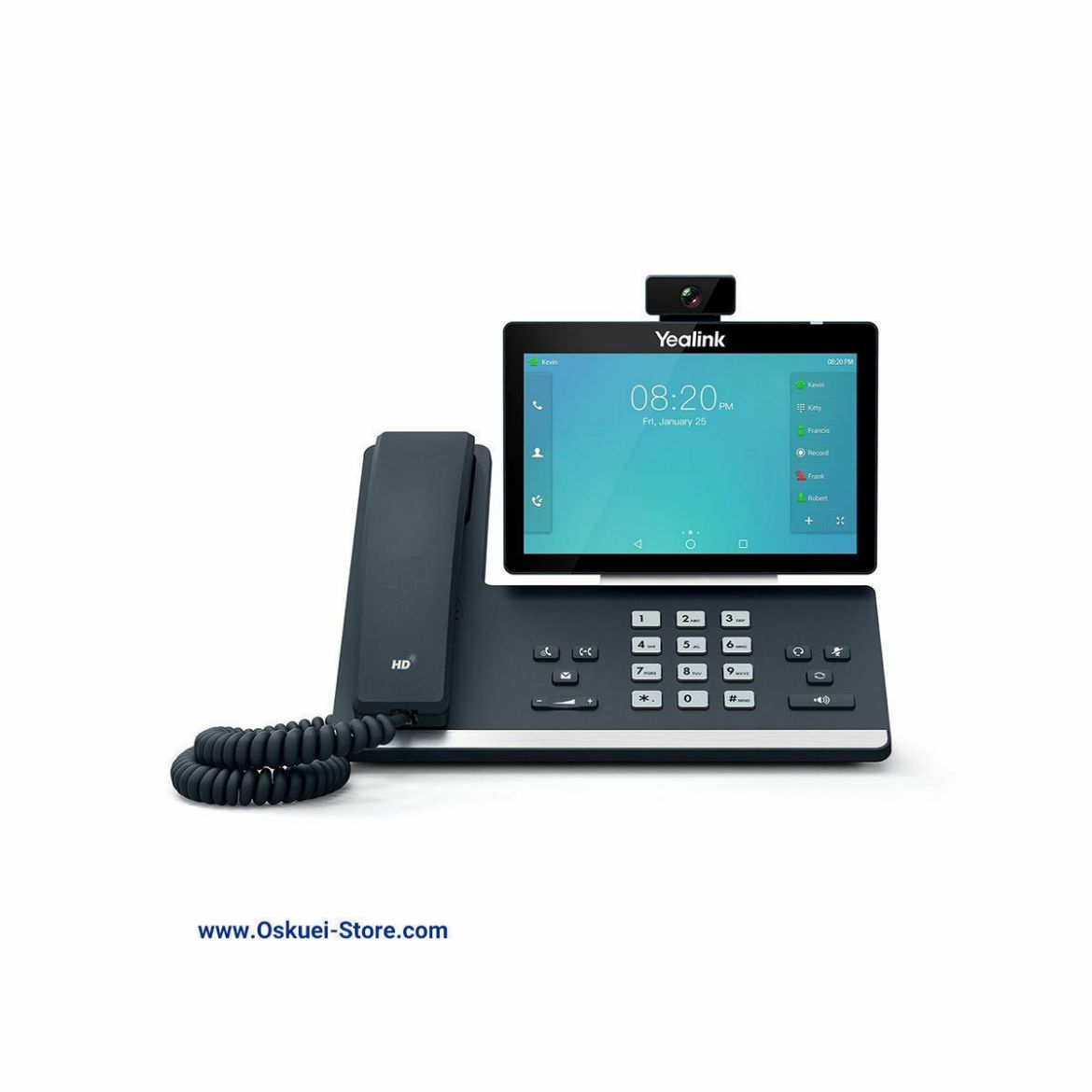 Yealink T58A With Camera VoIP SIP Telephone Black Front