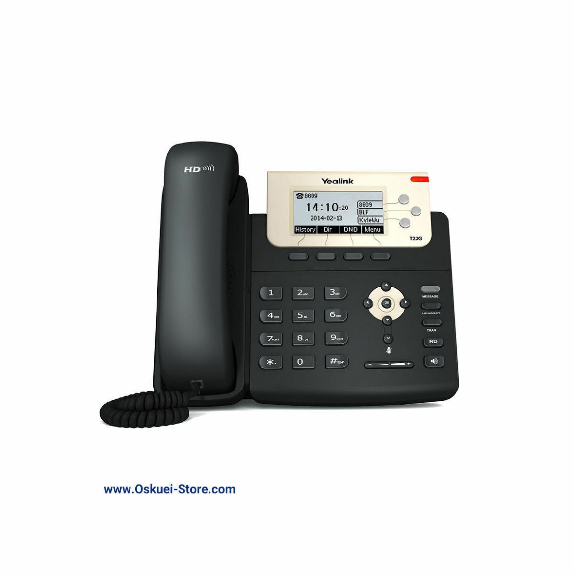 Yealink T23G VoIP SIP Telephone Black Front