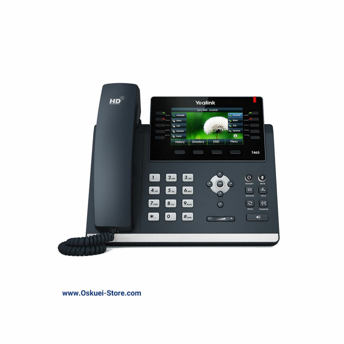 Yealink T46S VoIP SIP Telephone Black Front