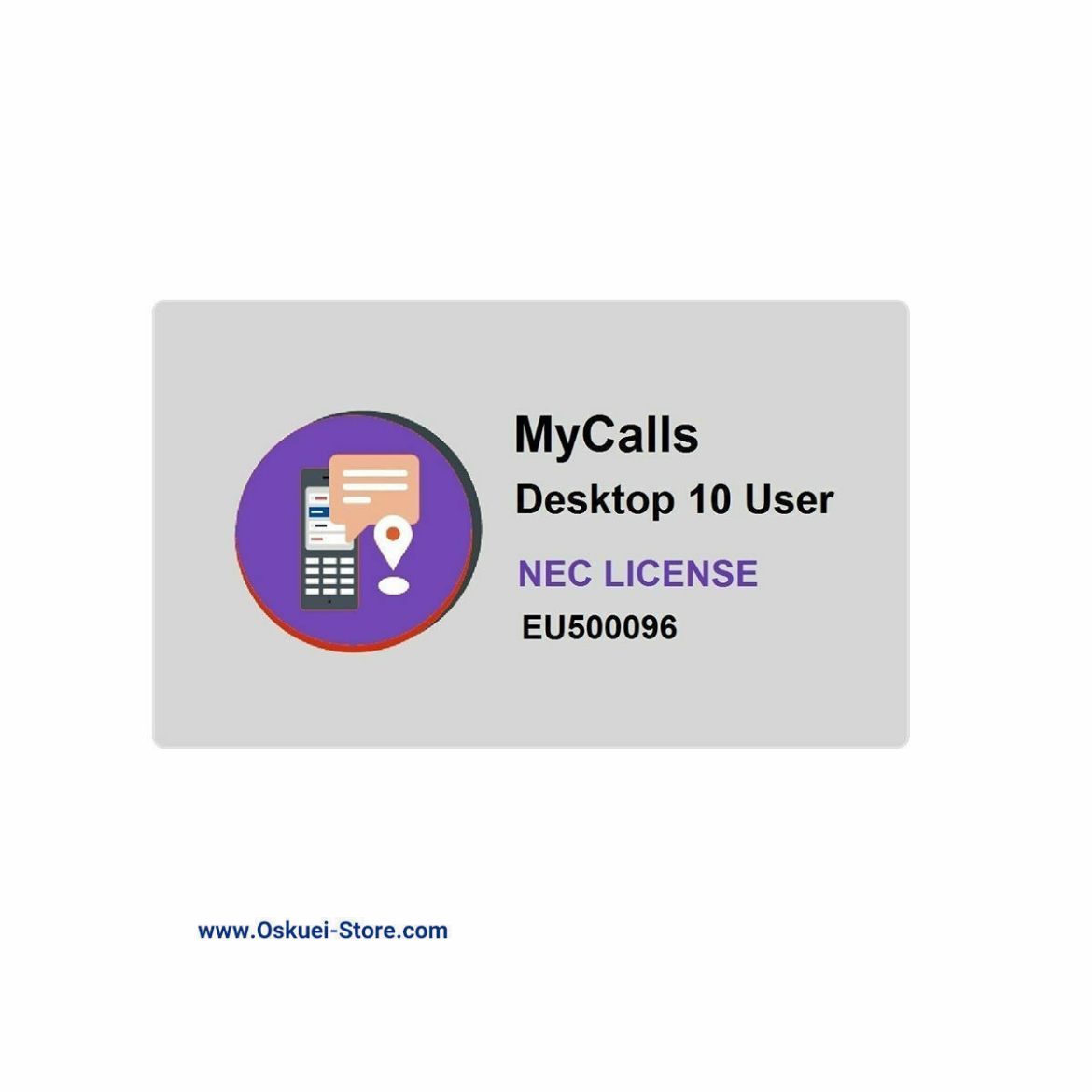 LK-SL2100 MyCalls 10 Desktop Users NEC License