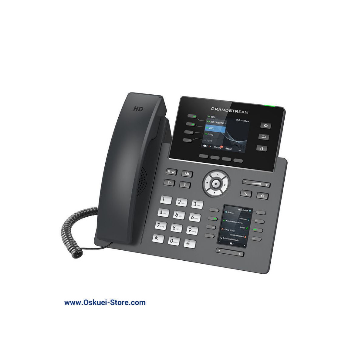 Grandstream GRP2614 VoIP Telephone Black Right