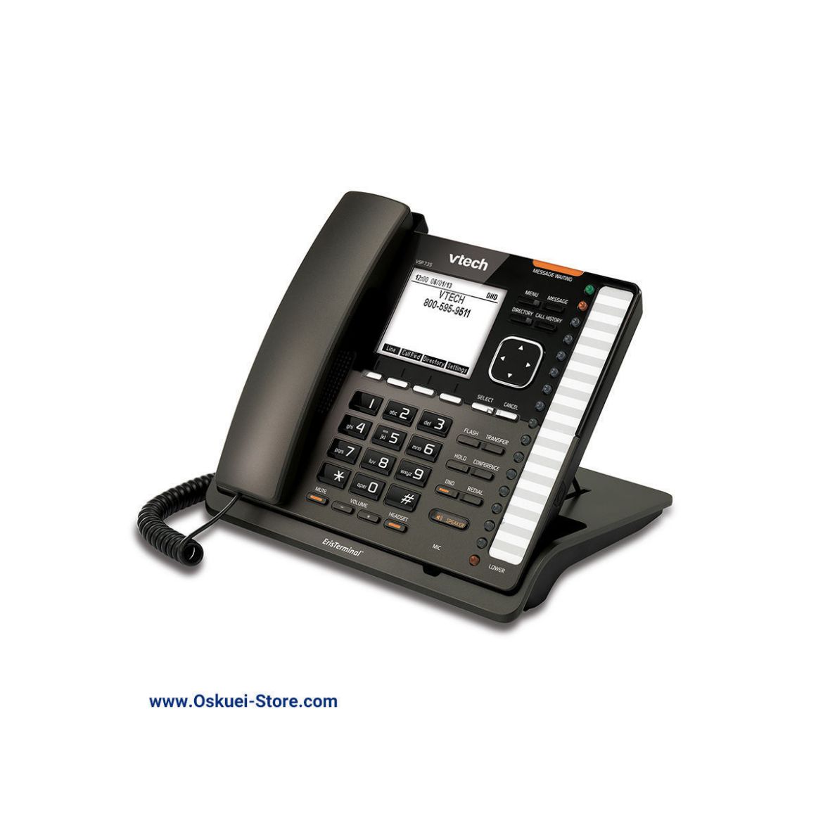 VTech VSP735 VoIP SIP Telephone Black Right