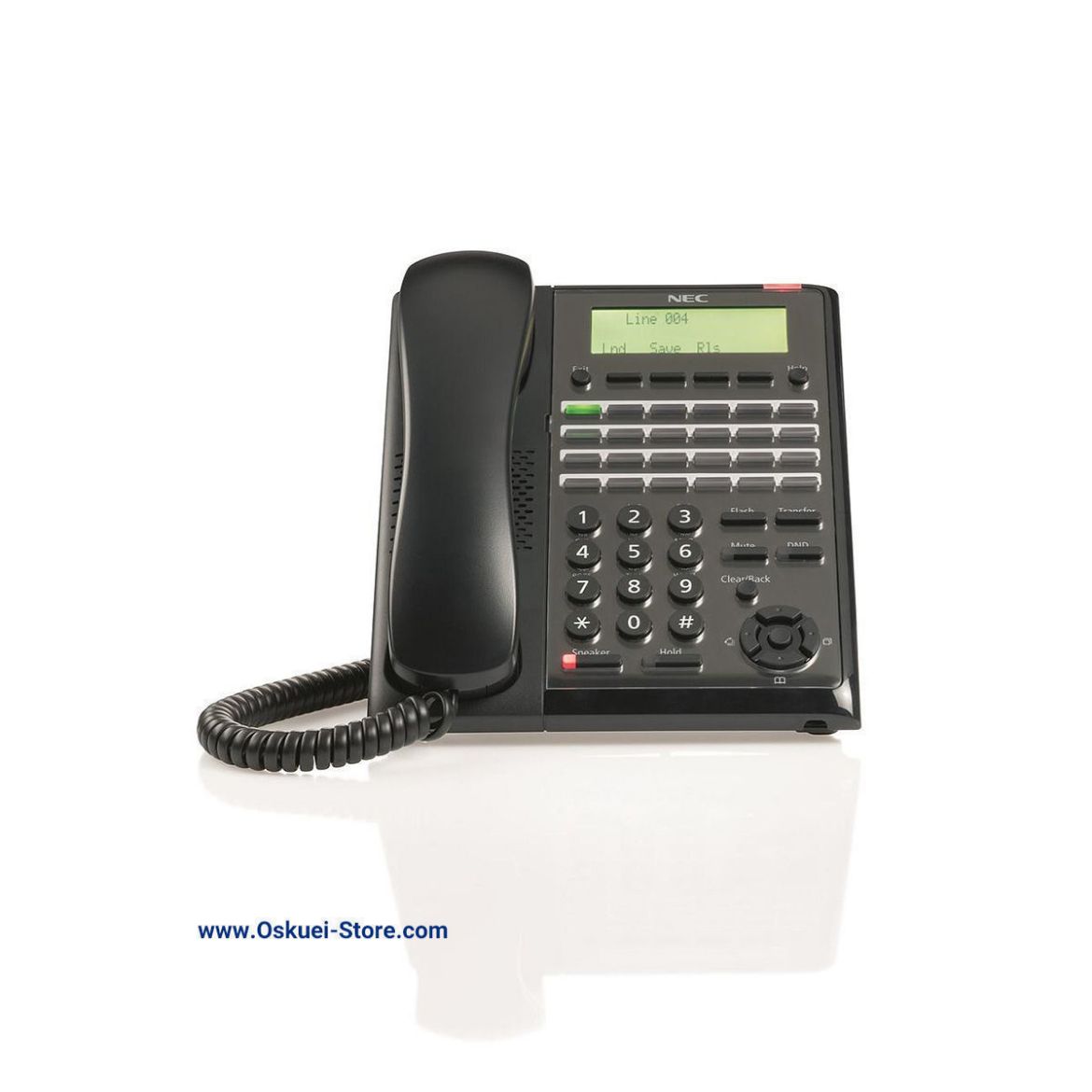 NEC IP7WW-24TXH-B1 Black Telephone Front