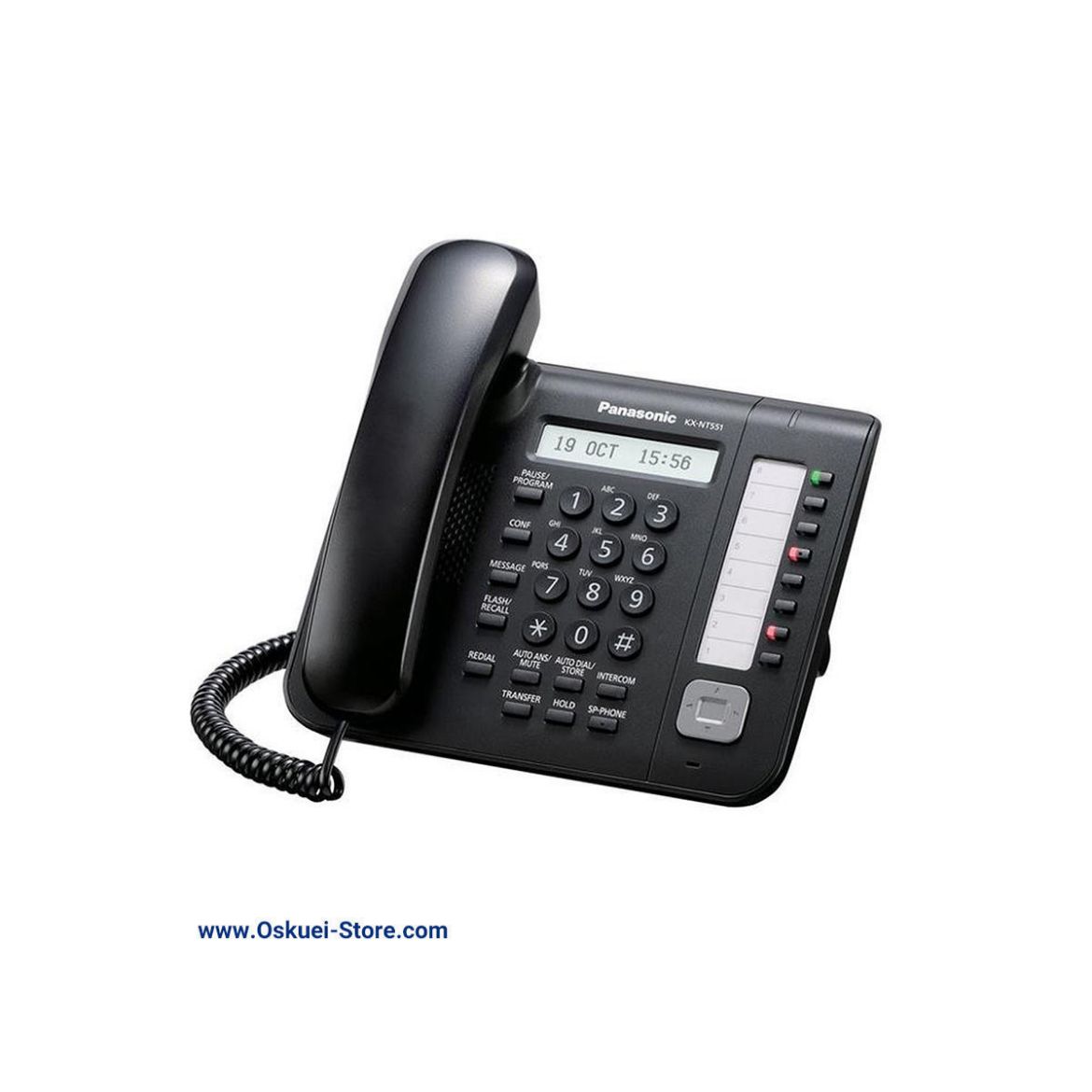 Panasonic KX-NT551 VoIP Telephone Black Right