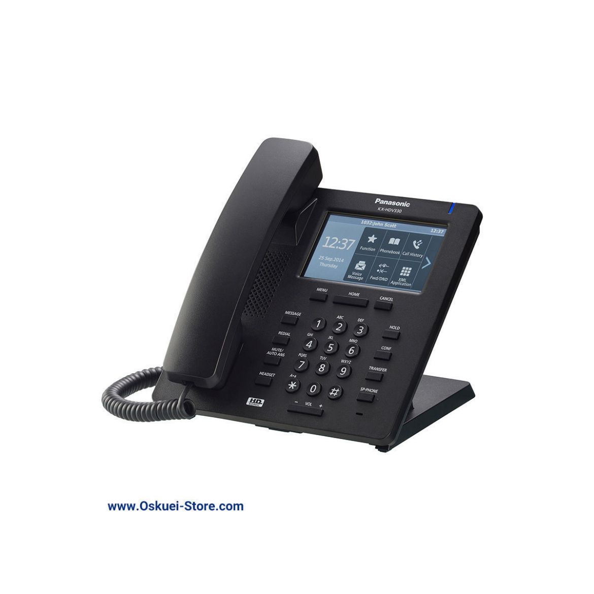 Panasonic KX-HDV330 VoIP SIP Black Right