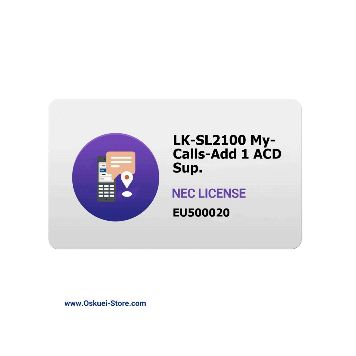 LK-SL2100 MyCalls Add 1 ACD NEC License