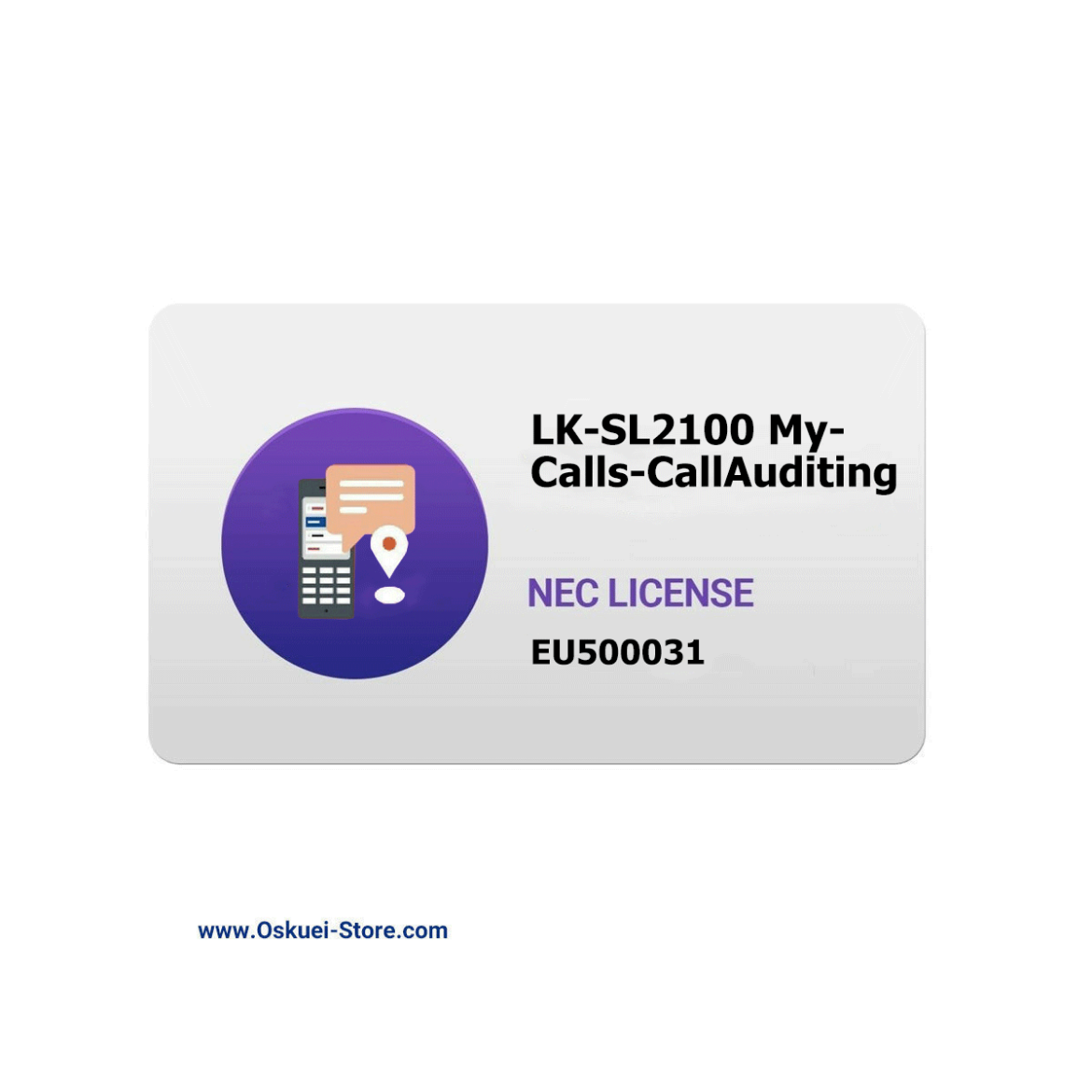 LK-SL2100 MyCalls Call Auditing NEC License