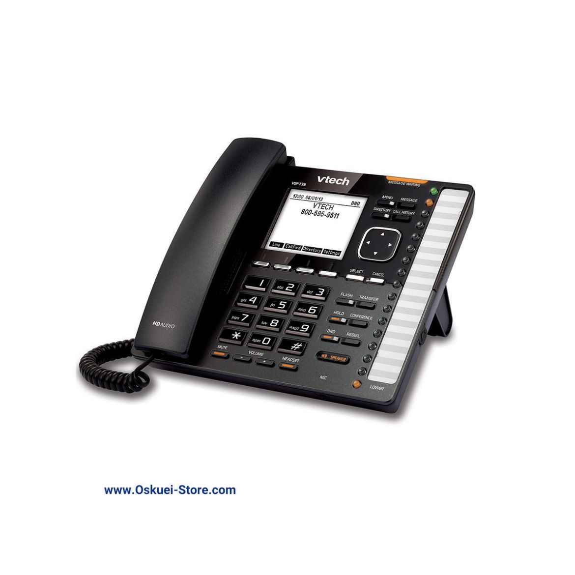 VTech VSP736 VoIP SIP Telephone Black Right