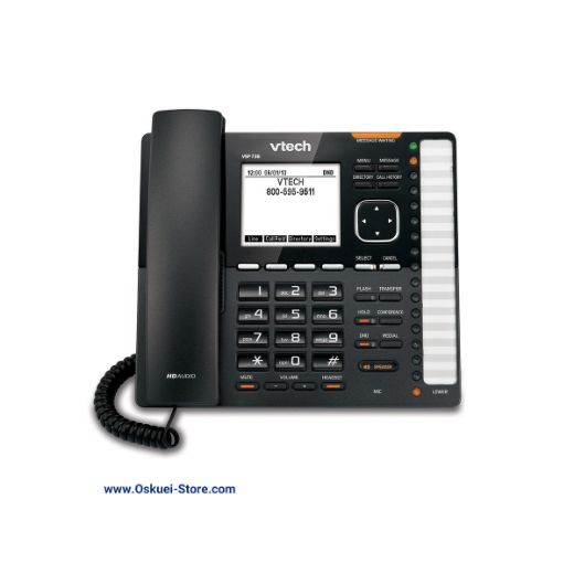 VTech VSP736 VoIP SIP Telephone Black Front