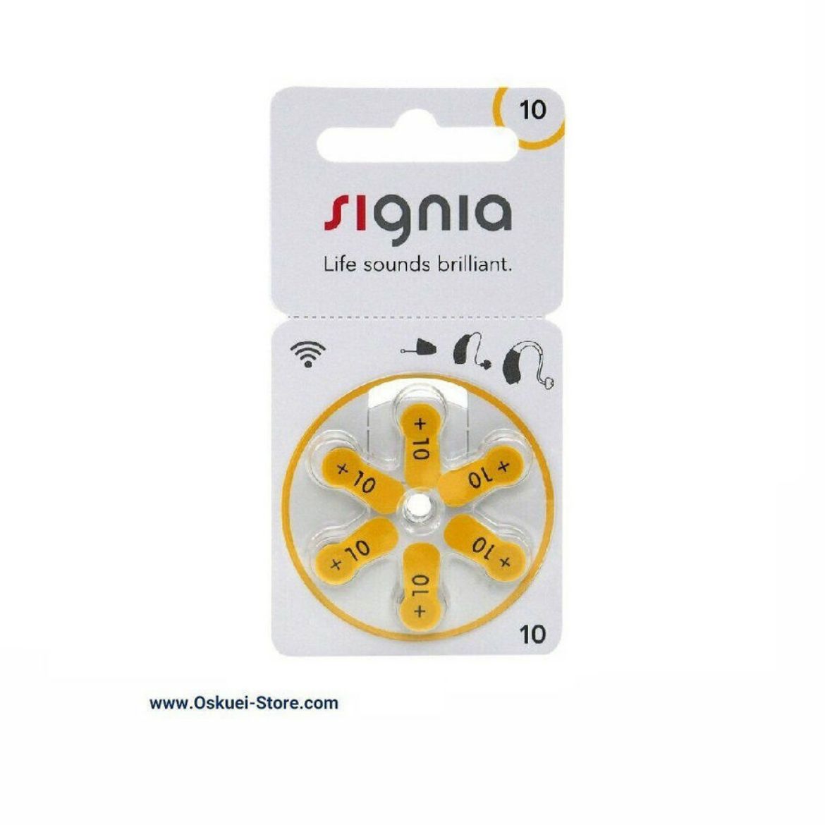 Signia Hearing Aid Batteries Number 10