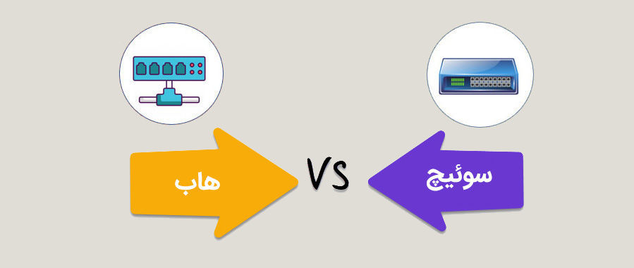 مقایسه هاب و سوئیچ مقایسه هاب و سوئیچ