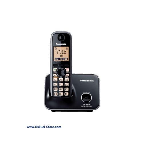 Panasonic KX-TG3711 Cordless Telephone Black Front