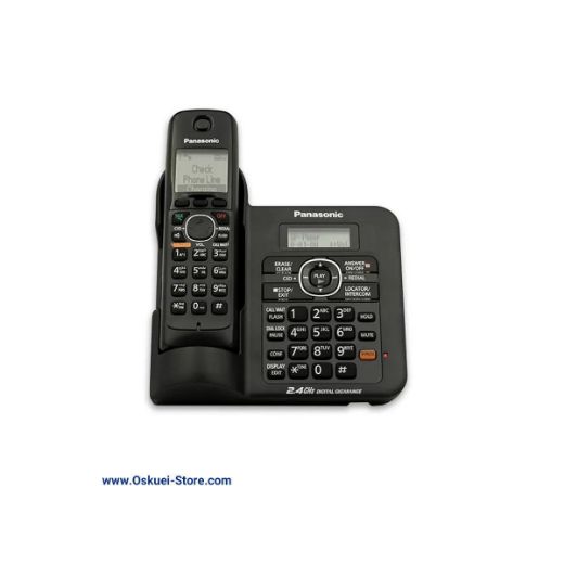 Panasonic KX-TG3821 Cordless Telephone Black Front