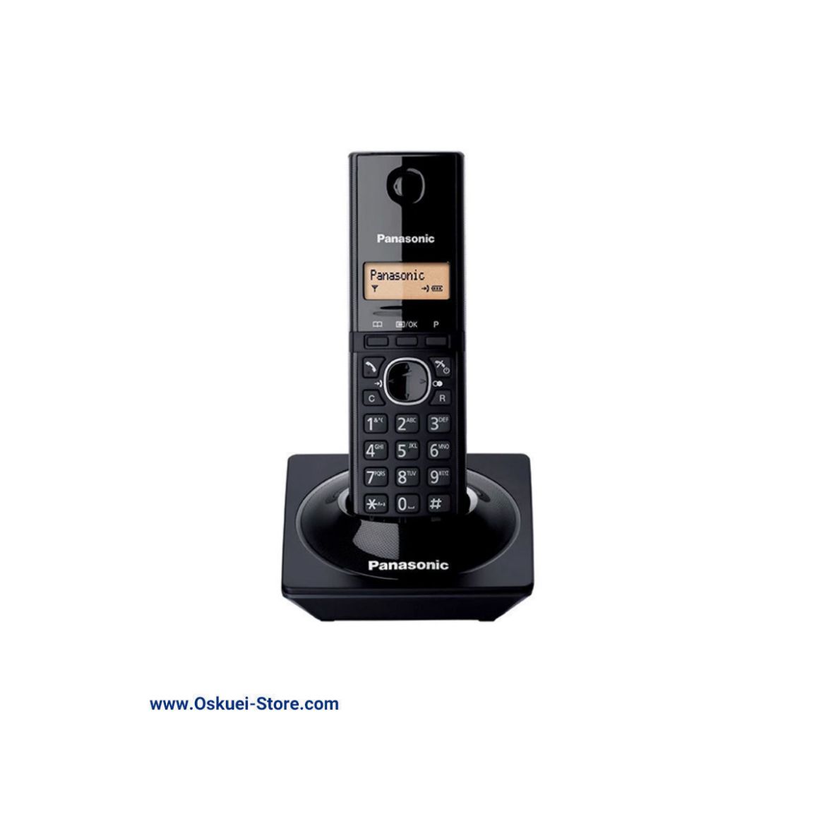 Panasonic KX-TG1711 Cordless Telephone Black Front