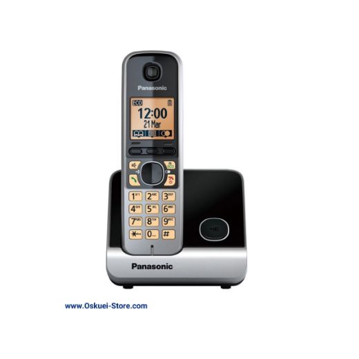 Panasonic KX-TG6711 Cordless Telephone Black Front