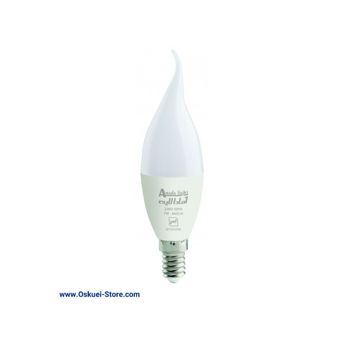 Amada light 7 Watt Classic LED Candel LAMP